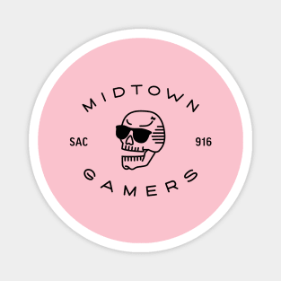 Midtown Gamers: Black Logo Magnet